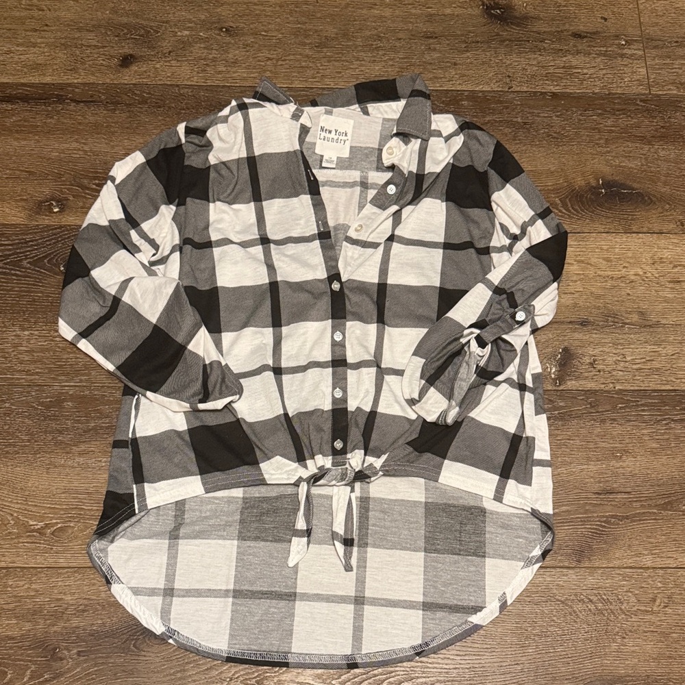 New York laundry‎ plaid top 1X